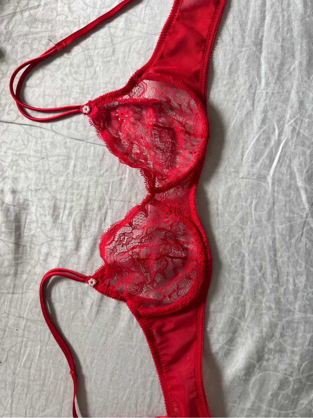 Red Lace christian dior 34B bra